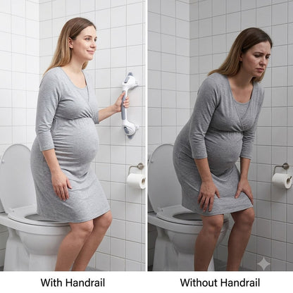Tay Nắm Hút Chân Không Phòng Tắm | Tay Cầm Hỗ Trợ Lực Ngăn Ngừa Trượt Ngã